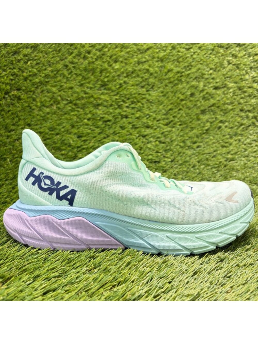 Hoka One One Arahi 6 Womens Size 8 Blue Purple Athletic Running Shoes Sneakers